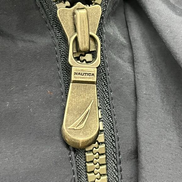 Vintage 90s Nautica Mens XXL Sailing Windbreaker Raincoat NS-83 Hooded Blue - Picture 14 of 16